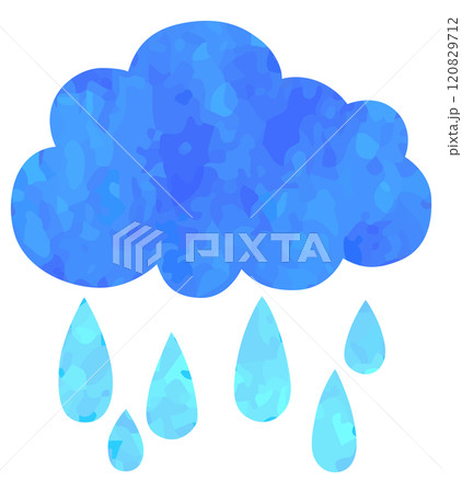 雨雲のイラスト 気象 マーク ベクター素材 雨雲のイラスト 気象 マーク ベクター素材 120829712