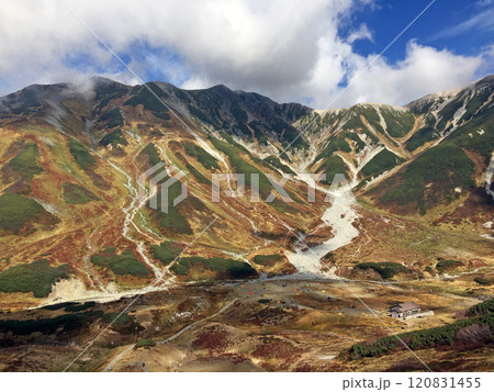 秋の立山・雷鳥沢キャンプ場 120831455