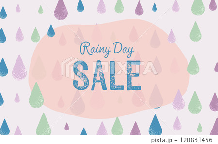 ガーリーカラフルな雨のセール背景 ガーリーカラフルな雨のセール背景 120831456