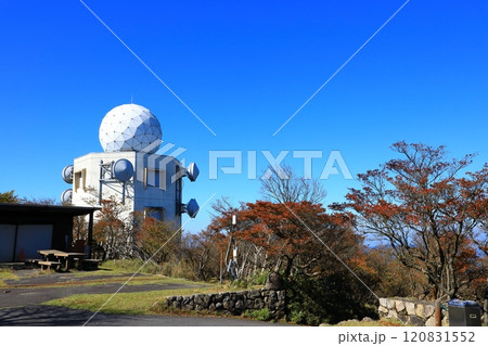 紅葉の御在所山頂　雨量レーダー 120831552