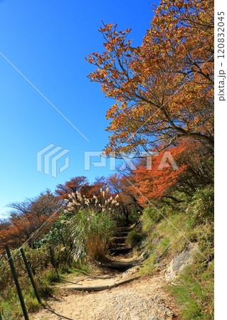 紅葉の御在所岳 登山道 紅葉の御在所岳 登山道 120832045