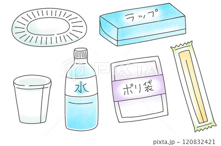 ゆるめシンプル防災品セット1　アナログ風 120832421