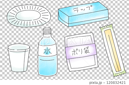 ゆるめシンプル防災品セット1　アナログ風 120832421