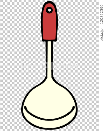 Simple ladle illustration material Simple ladle illustration material 120832590