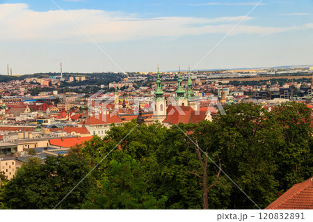 Panoramic view of Brno from Spilberk castle, Brno, South Moravia, Czech Republic Panoramic view of Brno from Spilberk castle, Brno, South Moravia, Czech Republic 120832891