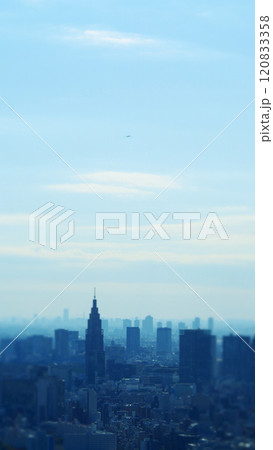 展望台から見た街並み チルトシフト 展望台から見た街並み チルトシフト 120833358