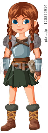 Brave Young Warrior Girl Brave Young Warrior Girl 120833914