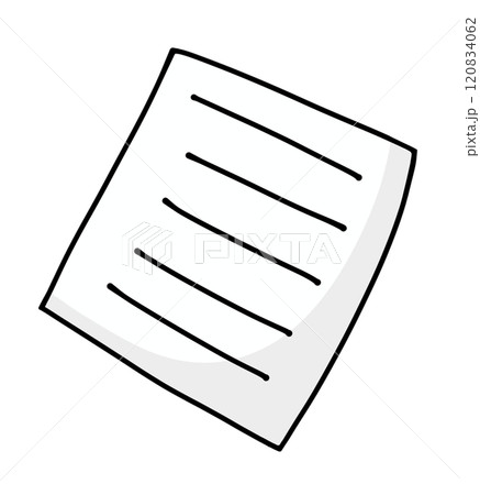 ゆるめシンプルなメモ　ベタ塗り 120834062