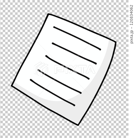 ゆるめシンプルなメモ　ベタ塗り 120834062