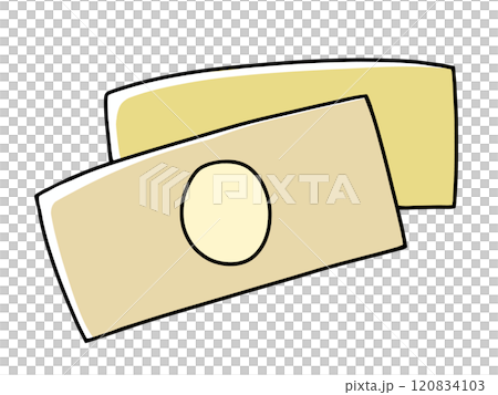 A simple and relaxed banknote with solid coloring 120834103