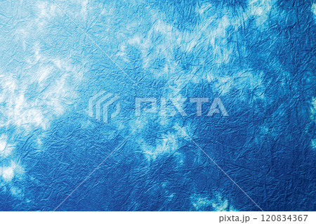 和紙_背景_青と水色 120834367