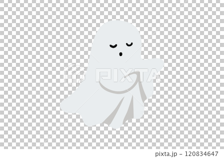 Dancing ghost illustration material 120834647