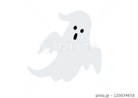 シンプルなおばけのイラスト素材 120834658