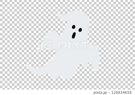 シンプルなおばけのイラスト素材 120834658