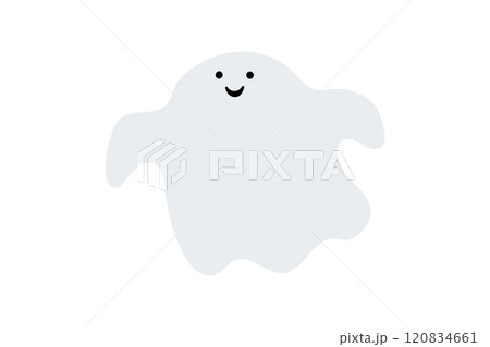 シンプルなおばけのイラスト素材 120834661