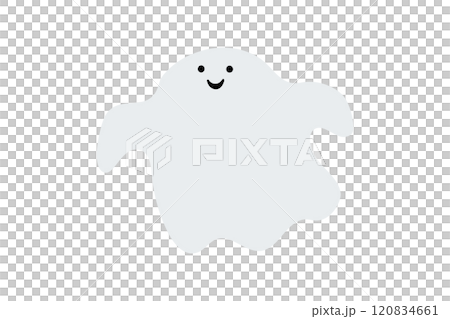 シンプルなおばけのイラスト素材 120834661