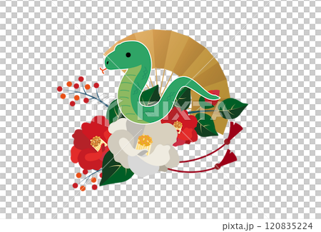 New Year's card 2025 Year of the Snake New Year's card 2025 Year of the Snake 120835224