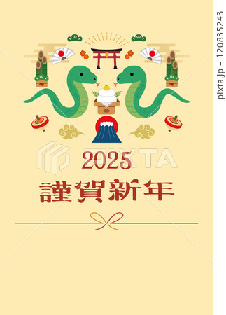 年賀状　2025年　巳年　 120835243