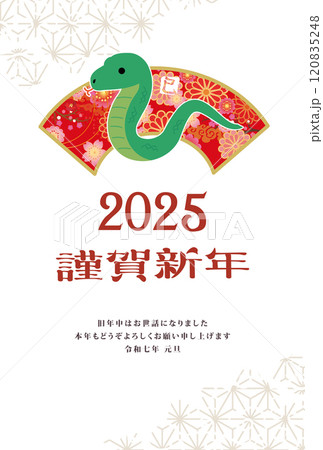 年賀状　2025年　巳年　 120835248