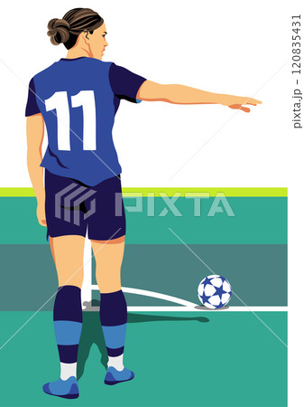 女子サッカー選手 120835431