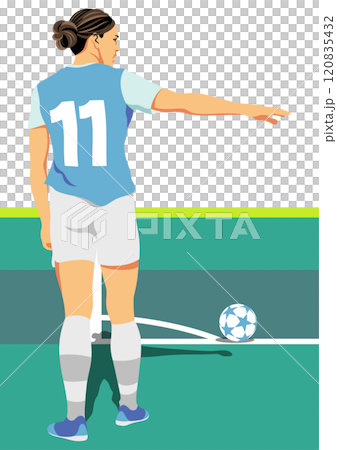 Women's soccer player Women's soccer player 120835432