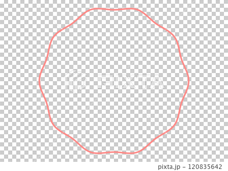 Pink bumpy circular frame Pink bumpy circular frame 120835642