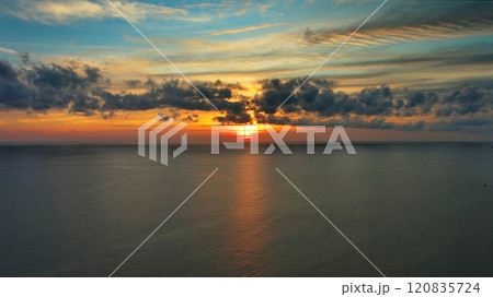 Sea surface and beautiful sunset Sea surface and beautiful sunset 120835724