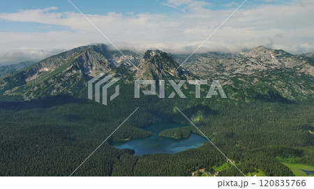 Famous Black Lake in Durmitor park 120835766