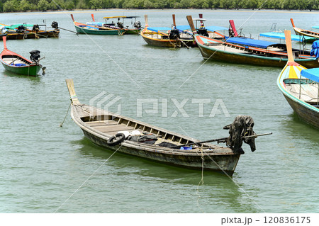 Local fishing boats in southern Thailand. 120836175