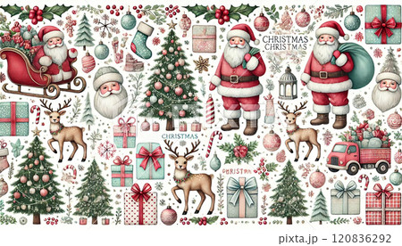 クリスマス イラスト 素材 クリスマス イラスト 素材 120836292