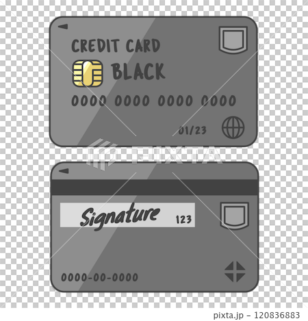 目前主流設計的信用卡（黑卡、無信用額度的百萬富翁、企業主）、優惠的正反套、簽名卡。 120836883