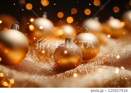 Christmas background with decorations. With copyspace 120837916