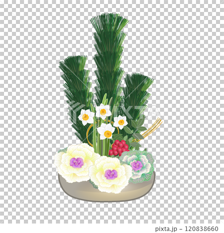 正月花のイラスト 120838660
