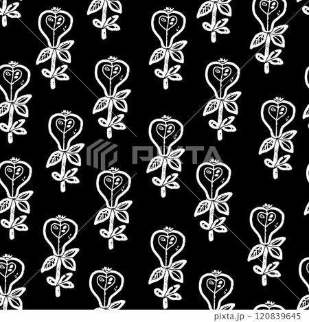 seamless pattern with shamrock and butterflies 120839645