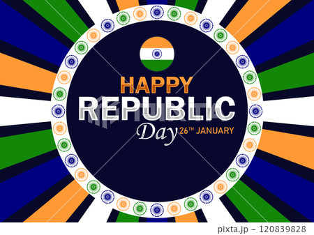 Happy Republic Day Vector illustration 120839828