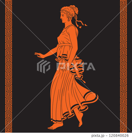 Vector Greek women. Vector Greek women. 120840026