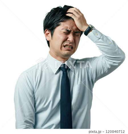 苦悩するビジネスマン 苦悩するビジネスマン 120840712