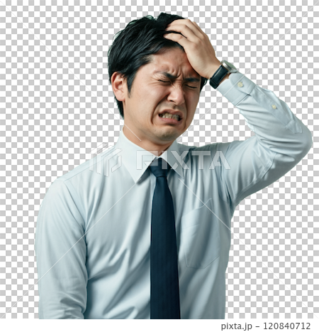 苦悩するビジネスマン 苦悩するビジネスマン 120840712
