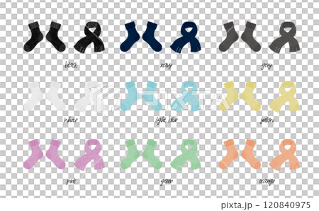 羊毛襪和圍巾一組 9 種顏色 120840975