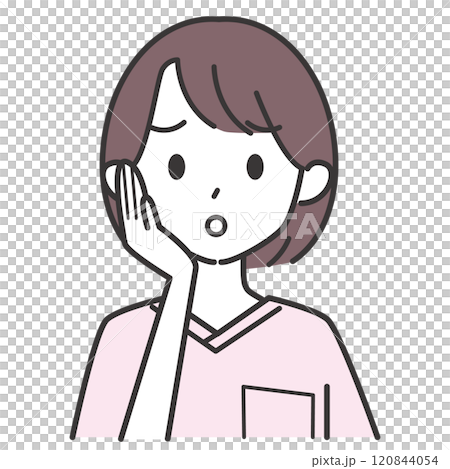 焦慮的護士女人 120844054