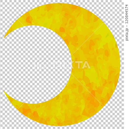 簡單的新月插畫向量素材 簡單的新月插畫向量素材 120844574