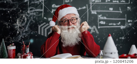 Joyful Santa celebrating Christmas 120845206