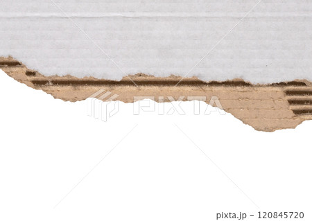 White ripped paper torn edges strips isolated on white background White ripped paper torn edges strips isolated on white background 120845720