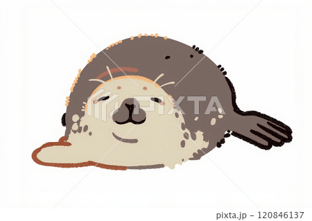 笑顔を届けるアザラシ 120846137