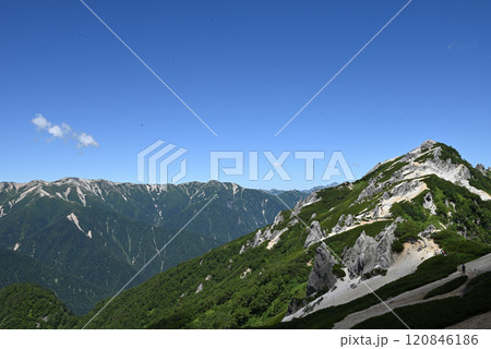 燕岳登山、北アルプス、長野県 120846186