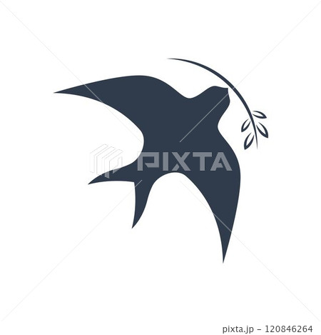 Swallowtail bird logo icon design Swallowtail bird logo icon design 120846264
