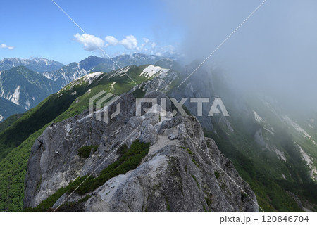 燕岳登山、北アルプス、長野県 燕岳登山、北アルプス、長野県 120846704