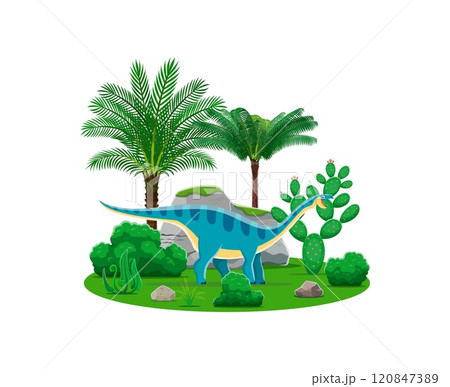 Coloradisaurus prehistoric dinosaur characterのイラスト素材