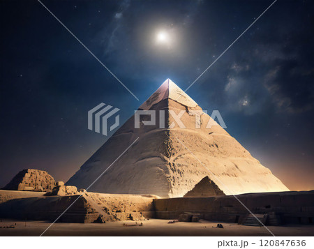 星空とエジプトのピラミッド 星空とエジプトのピラミッド 120847636