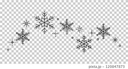 雪花簡單線條黑色 雪花簡單線條黑色 120847873